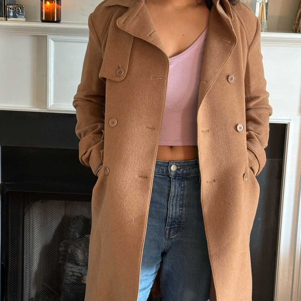 BCBG Tan Trench Coat for Women